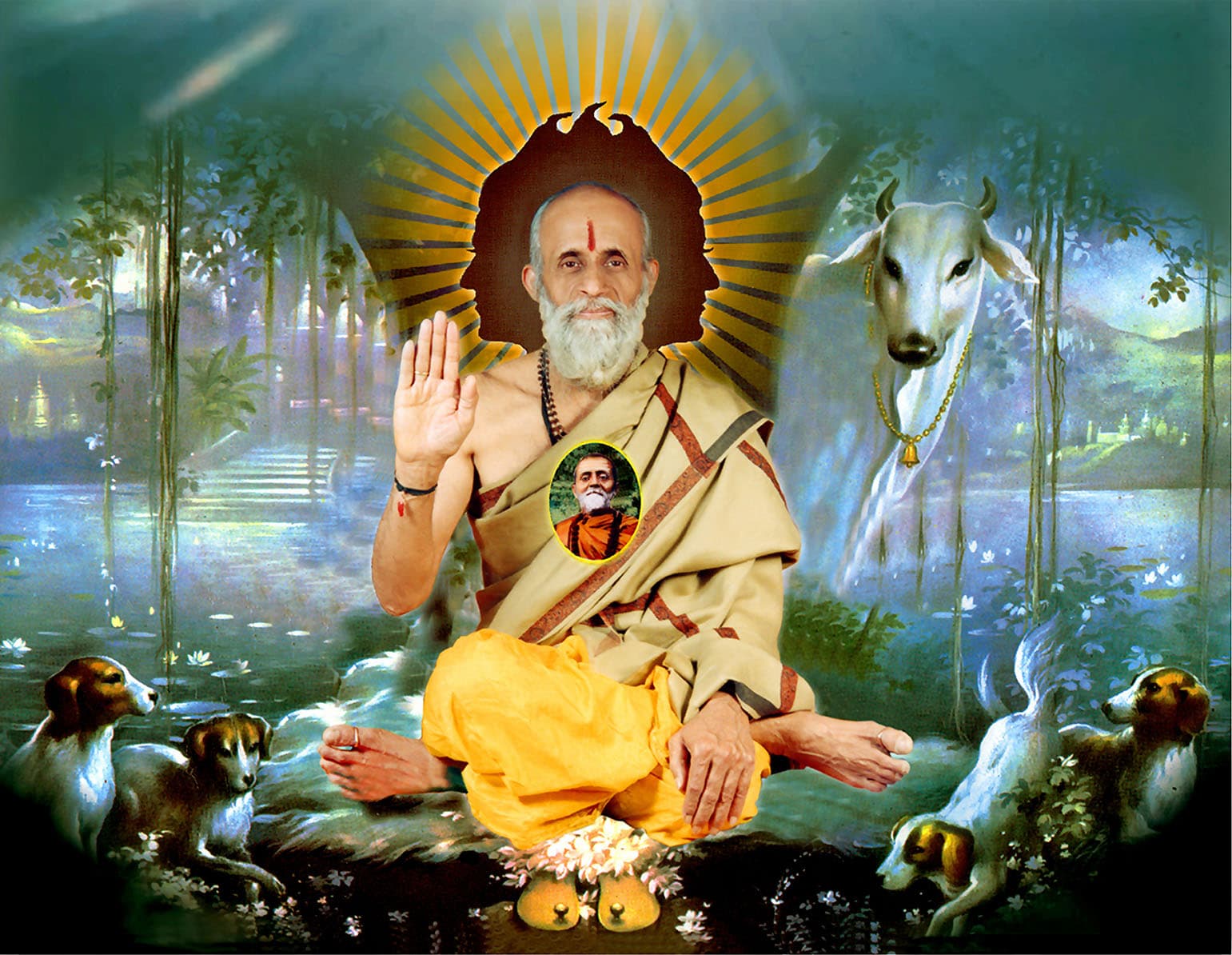 Peaceful meditation space